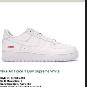 NIKE x SUPREME - Air Force 1 Low Sneakers